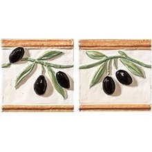 Serenissima Cir Deserti Fascia Olive S/2 Декор 10x10 см, Италия - фото 1 - фото 1