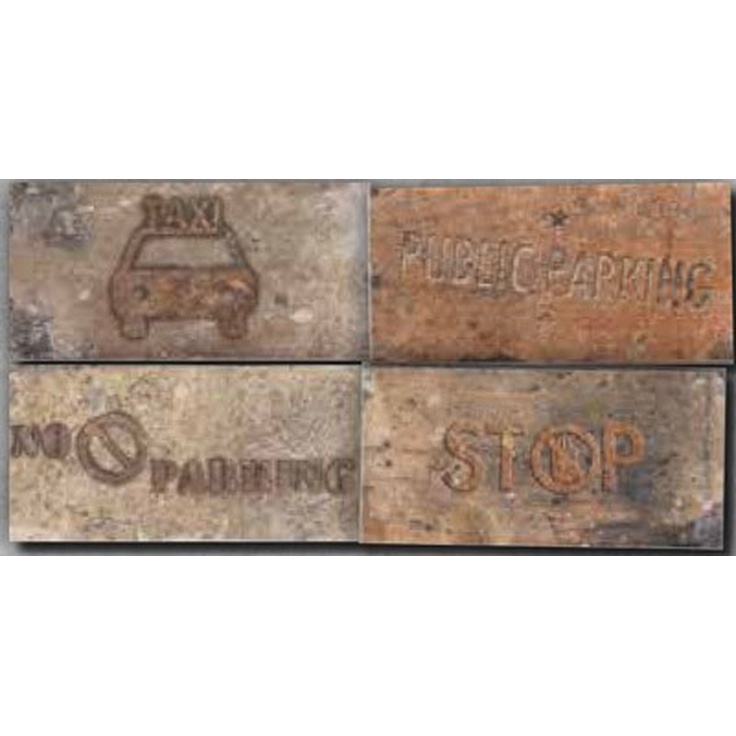 Serenissima Cir New York 1048422 Road Signs Mix Central Park Керамогранит 10x20 см, Италия, под кирпич - фото 1 Serenissima Cir New York 1048422 Road Signs Mix Central Park Керамогранит 10x20 см, Италия, под кирпич - фото 1