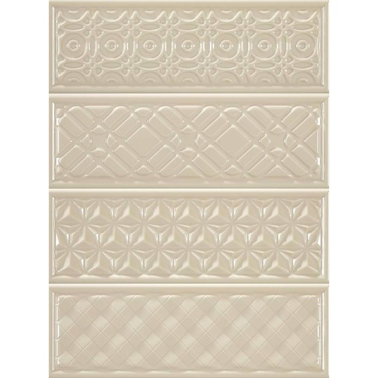 Stratos (Heralgi) Garden Dec Geometry Crema Настенная плитка 10x30 см, Испания - фото 1 Stratos (Heralgi) Garden Dec Geometry Crema Настенная плитка 10x30 см, Испания - фото 1