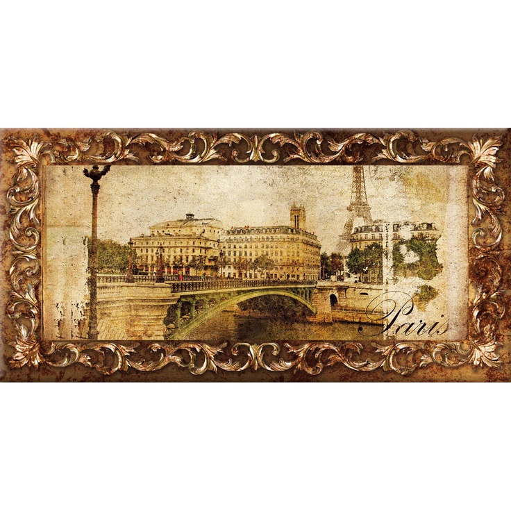 Style Tiles Marco Metalica A (Paris) Декор 10x20 см, Испания, под обои  - фото 1