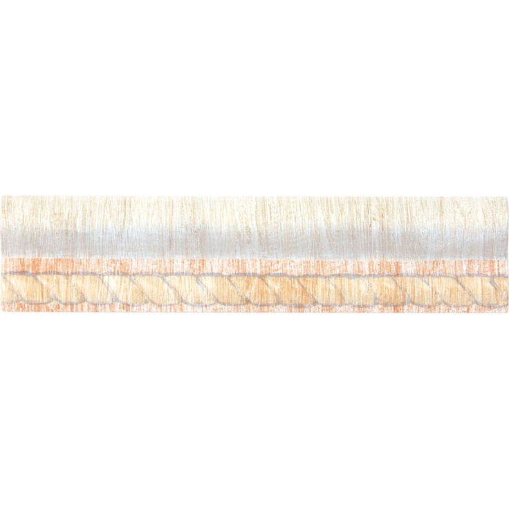 Tagina Woodays bath Woodays Bath Cornice Anellata Оcra Colorato Бордюр 7x30,5 см, Италия, под камень  - фото 1