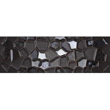 Undefasa Ceramica Colorgloss Negro Bijou Honey Decorado Декор 25x75 см, Испания, под мозаику - фото 1 - фото 1