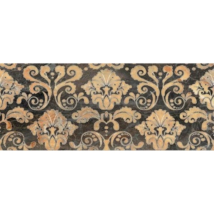 Unicer Sublime Rosa Damasco Sultano Декор 23,5x58 см, Испания - фото 1