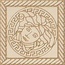Versace Marble 240304 Tozzetto Medusa Beige Sab Декор 11,5x11,5 см, Италия, под обои  - фото 1