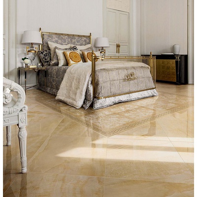 240014 Marble 🏆 Beige Onice Lap 58,5x58,5 керамогранит от Versace купить  керамическую плитку и керамогранит в Москве в магазине 3Дплитка