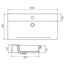 Aquaton Gural 1AX028WBXX000 105 Раковина 50,4x106x16,5 см, Россия - фото 4
