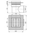 AlcaPlast APV12 Душевой трап 22x22x14 см, Чехия - фото 2