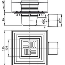 Душевой трап alcaplast apv3344 монтаж