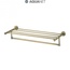 Aquanet 4600 4662 58 см золото Полка с полотенцедержателем 63,6x23,8x12,8 см, Россия - фото 1