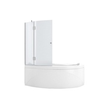 Aquanet AQ2 L матовое стекло Шторка для ванны 100x135 см, Россия - фото 1 - фото 1