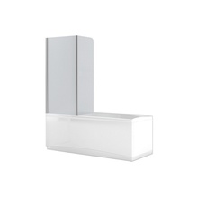Aquanet AQ4 L  матовое стекло Шторка для ванны 120x140 см, Россия - фото 1 - фото 1