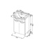 Aquanet Асти 50х55-2 Тумба для раковины 50x55x86,3 см, Россия - фото 5