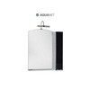 Aquanet Асти 75 Белое (фасад черный)