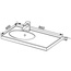 Aquanet Данте 90 L Раковина 40x86x4,3 см, Россия - фото 2