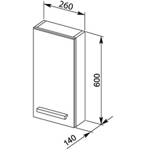 Шкаф aquanet данте 25 l