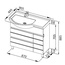Aquanet Доминика 00175938 90 Черный левый Тумба для раковины 49,5x90,5x88,5 см, Россия - фото 2