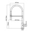 Aquanet FF6215 фиолетовый Смеситель 26,7x44,7 см, для кухонной мойки, Россия - фото 2