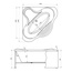 Aquanet Margarita 00205525 150x150 Акриловая ванна 150x150x63,5 см, Россия - фото 10