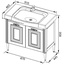 Aquanet Паола 91х46.5-3 Тумба для раковины 91x46,5x85 см, Россия - фото 7