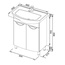 Aquanet Парма 44х66-2 Тумба для раковины 44x66x86 см, Россия - фото 5