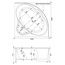 Aquanet Santiago 00169177 160x160 фронтальный белый Экран для ванны 160x63,4 см, Россия - фото 3