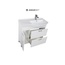 Aquanet Сити белый R 90 Тумба для раковины 49,5x90,5x87,5 см, Россия - фото 3