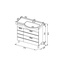 Aquanet Сити белый R 90 Тумба для раковины 49,5x90,5x87,5 см, Россия - фото 5