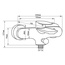 Aquanet Stark FF35273-2 Смеситель 20x19,2x12,7 см, для ванны с душем, Россия - фото 2