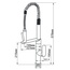Aquanet Stark FF35273-5 Смеситель 10,2x22,3x57,8 см, для кухонной мойки, Россия - фото 2