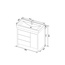Aquanet Тиана 48х91.5-2 Тумба для раковины 48x91,5x86,7 см, Россия - фото 5