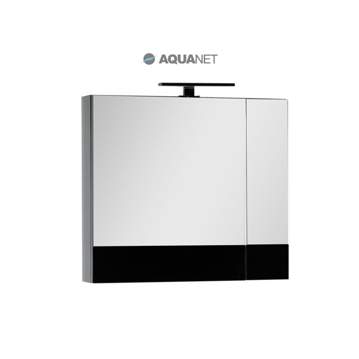 Aquanet Верона черный 70 Шкаф-зеркало 14,2x70x67 см, Россия - фото 1 Aquanet Верона черный 70 Шкаф-зеркало 14,2x70x67 см, Россия - фото 1