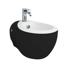 ArtCeram Blend BLB001 01;50 36x52 см черный/белый Биде подвесное 52x36x42 см, Италия - фото 1 - фото 1