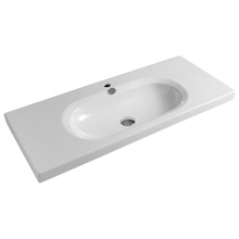 ArtCeram Blend BLL006 01;00 106x45 см белый Раковина 45x106 см, Италия - фото 1 - фото 1