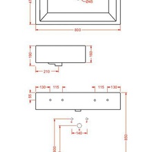 ArtCeram Fuori Box 80x47 см накладная Накладная (чаша) 47x80 см, Италия - фото 1 - фото 3