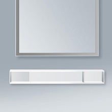 Duravit L-Cube LC120002222 80x14x12 см белая Полка 14x80x12 см, Германия - фото 1 - фото 2