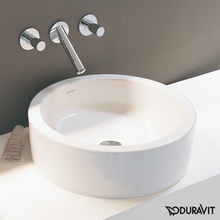 Duravit Starck 1 46 см, без плоскости для крана, без перелива, цвет белый/ Раковина 46x46x14,5 см, Германия - фото 1 - фото 1