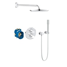 Grohe Grohtherm 3000 Cosmopolitan 34630000 Верхний душ, ручной душ, смеситель, хром Душевой комплект Германия - фото 1 - фото 1
