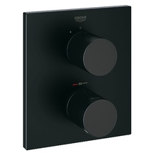 Grohe Grohtherm 3000 Cosmopolitan 19568KS0 черный Смеситель с термостатом для встраиваемых систем, Германия - фото 1 - фото 1