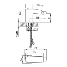 Iddis Vane YA46177C YA46177C Смеситель для биде, Россия - фото 1 - фото 2