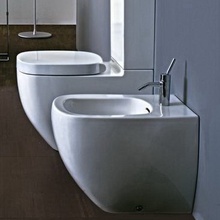 Laufen Palomba 8.3280.1.400.304.1 56x36 см с 1 отверстием для смесителя, покрытие LCC Биде напольное 56x36x43 см, Швейцария - фото 1 - фото 2