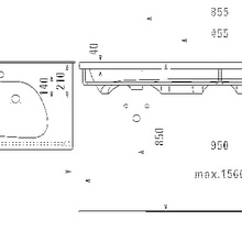 Laufen Palomba 8.1480.9.000.104.1 160x50 Раковина 50x160x15,5 см, Швейцария - фото 1 - фото 4