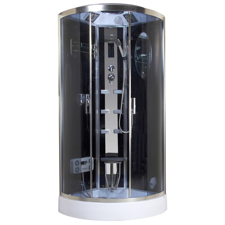 Niagara NG-902 100х100 стекло тонированное/черное/хром Душевая кабина 100x100x220 см, Китай - фото 1 Niagara NG-902 100х100 стекло тонированное/черное/хром Душевая кабина 100x100x220 см, Китай - фото 1