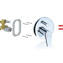 Ravak Neo X070044 Для душа встраиваемый NO 066.00 Смеситель 22,6x26 см, для душа, Чехия - фото 1 - фото 2