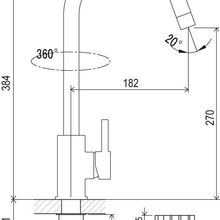 Ravak Suzan X070039 Для кухни KM 016.00 Смеситель для кухонной мойки, Чехия - фото 1 - фото 3