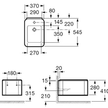 Roca Element 357576000 54.5x37 см с отверстием для смесителя Биде подвесное 54,5x37x28 см, Испания - фото 1 - фото 4