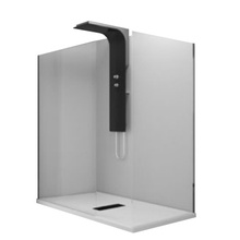 Vitra Enjoy 55251007000 170x75 передние панели без двери, стекло прозрачное/хром Душевая кабина 75x170x210 см, Россия - фото 1 - фото 1