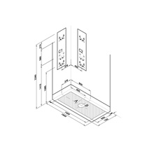 Vitra Enjoy 58800211000 3XL 160x75 U-образная стена стекло прозрачное/хром Душевая кабина 75x160x220 см, Россия - фото 1 - фото 2