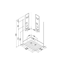 Vitra Enjoy 58820211000 3XL 120x80 U-образная стена стекло прозрачное/белый Душевая кабина 80x120x220 см, Россия - фото 1 - фото 2