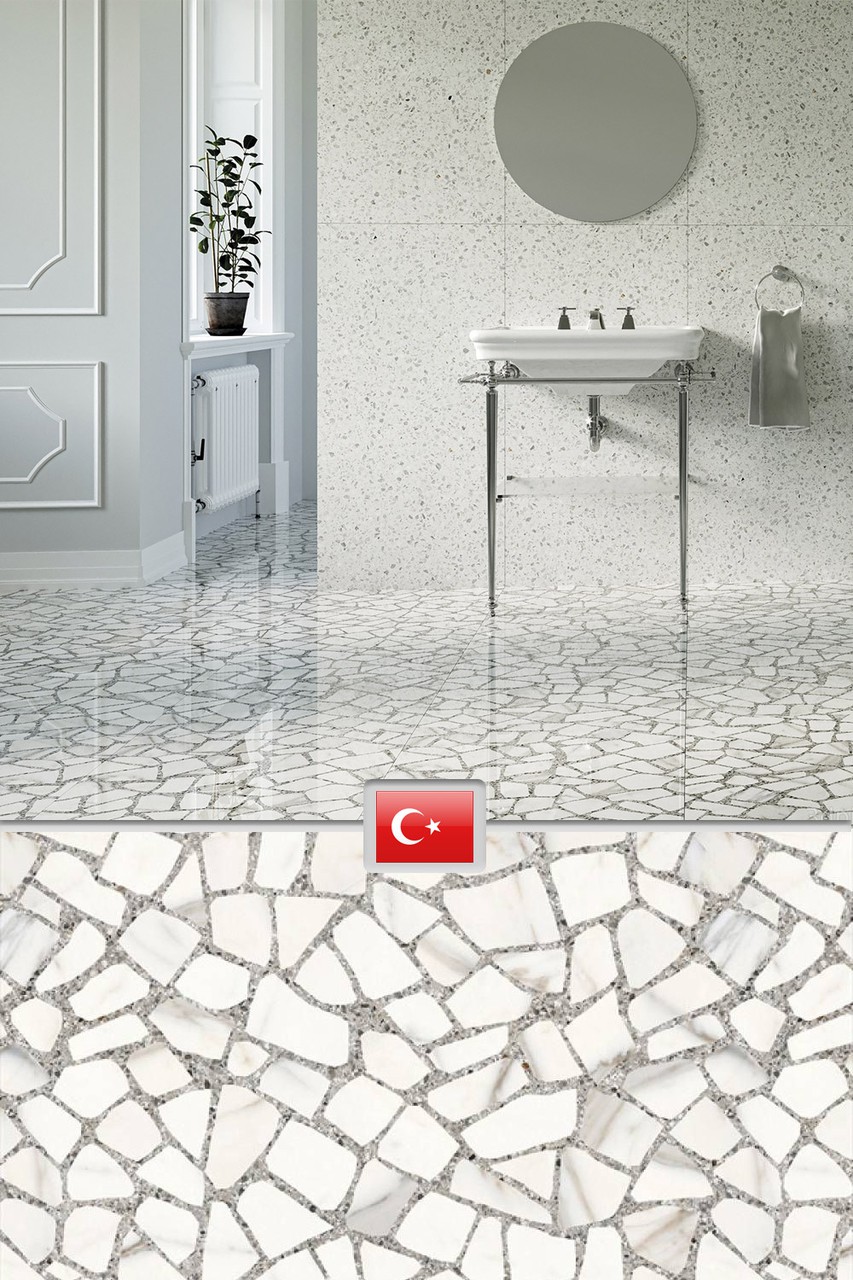 Мелкоразмерная плитка: мозаика в ванной. Фото
