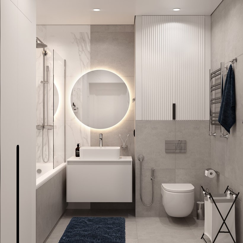 Ванная комната 5 кв.м – модные идеи дизайна преображения маленького пространства (фото)